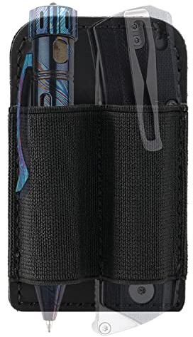 VIPERADE PL6 Tactical Modular Organizer, EDC Elastic Insert Pouch Panel Hook Backed Accessories Holder for Backpack, Tactical Vest, EDC Bag (1pc, S)