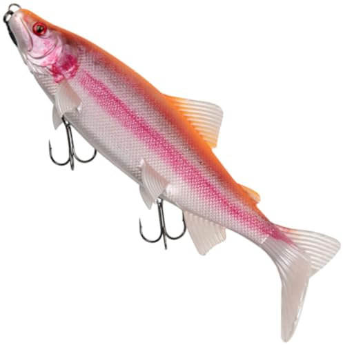 Fox Rage Replicant Trout 18cm 70g Shallow Gummifisch - Swimbait, Farbe:Supernatural Golden Trout