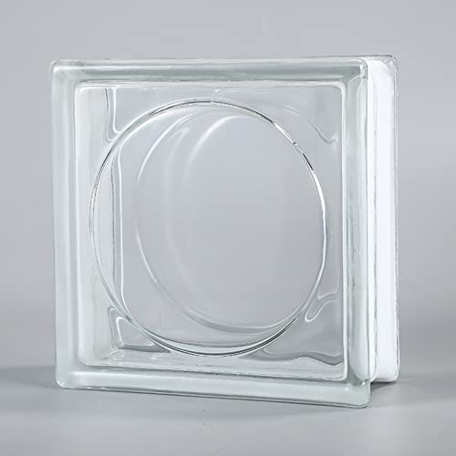 ZAQYCM Paves de Vidrio, Bloque de Vidrio Divisor De Pared De Vidrio Transparente para La Separación De La Habitación, Al Aire Libre Balcón Jardín Edificios Valla De Bloques De Vidrio, Paquete De 6