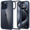 Spigen für iPhone 15 Pro Ultra Hybrid Hülle [Anti-Yellowing] Case Handyhülle Schutzhülle Cover Transparent Durchsichtig Dünn Slim -Navy Blue
