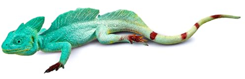 Amabro Chamäleon, Chameleon weiche Gummi Reptilienfigur, Realistische Eidechsenfiguren elastisches Gummitiere Kuscheltier Eidechsenmodell lebensechtes Reptilienspielzeug für Geburtstagsgeschenk