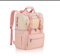 YOUNGOA Mochila Nevera Isotermica Portatil con 2 Compartimentos Termostáticos, Bolsa Termica de Moda para Mujeres, Familia, Picnic, Compras, Playa 25l (Rosa)