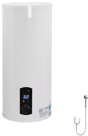 Charocean Elektrischer Warmwasserspeicher 60L Warmwasserboiler 2000W Wandhängend Elektrospeicher, Heizleistung Boiler, Wasserboiler, Emaillierter Innenbehälter, LED-Bildschirm, 220V (60L 2000W)