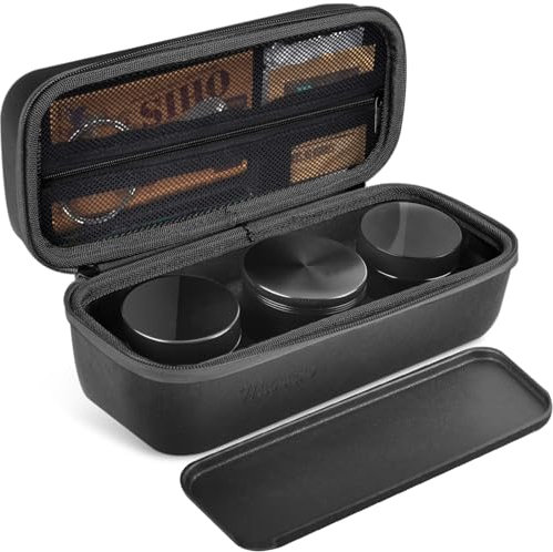 Marvero Smell Proof Bag – Smell Proof Stash Bag with Glass Jars,Grind,Multi-Functional Work Tray, Waterproof & Odor Proof Bag,Large Stash Box for Your Accessories,Travel Essentials for Men,Black