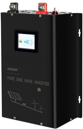 Power inverter Inverter A Onda Sinusoidale Pura A Fase Divisa Da 4000W Generatore Di Energia Solare Batteria Da 24V/36V/48V/72V/96V CC 110/220V 120/240V CA Invertitore di Tensione Fotovoltaico(60V,110