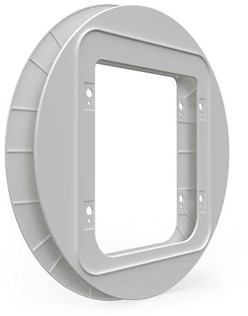 Sure Petcare SureFlap Microchip and Connect Pet Flap Mount Adapters for Cats and Small Dogs - Glass Panel Installation - White (Pack of 2)