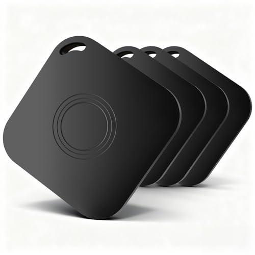 Air Smart Tracker Tag,4 Pack Air Schlüsselfinder Tag Kompatibel mit Apple Find My(nur iOS), Anti-Lost Tracker für Schlüssel, Geldbörse, Haustiere und Gepäck, Wasserdicht mit Austauschbarer Batterie