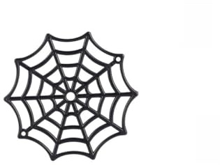 Veemoon 50 Piezas 50 Arañas de Plástico Negras para Halloween, Accesorios de Decoración Festiva Reutilizables, Mini Telarañas Pequeñas para Interiores y Exteriores, Suministros para