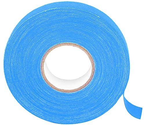 Nastro Adesivo per Bastoncini da Hockey per Asta, Protezione per Impugnatura da Badminton Resistente all'Usura, 2500 Cm, per Attrezzature Sportive, Cotone Poliestere Bianco (Cielo Blu)