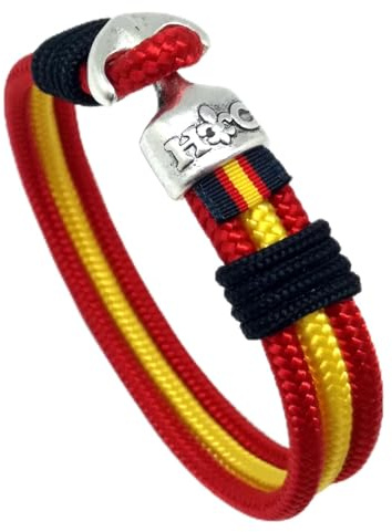 Pulsera-Yacht bandera de España, con cierre en forma de ancla (21)