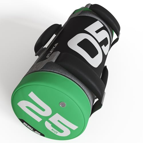 Atletica Power Bag | 5-25 kg | Premium-Qualität | Vielseitiges Functional Training Equipment | Außenhülle aus ultrastabilem PVC | Metallsand-Füllung Größe 25 kg