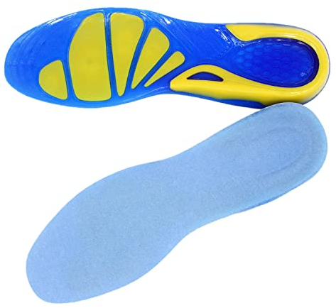 SOLO ACTFIT Silikon Gel Sport Komfort Einlegesohlen, Orthesen Einlegesohlen ideal für Sport und Alltag komfortablen Fußballen Einlegesohle Optimale Dämpfung Maximaler Halt, Rutschfeste (43-45 EU)