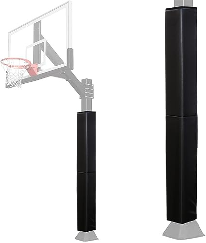Katop Square Basketball Pole Padding Fits 5x5 Inch Pole, Durable 6 Feet Tall Basketball Pole Pad Outdoor and Indoor, UV-Resistant Waterproof Basketball Hoop Pads for Protection and Player Safety