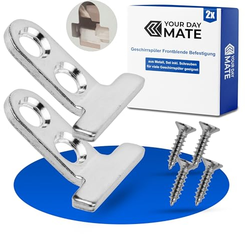 Juego de montaje frontal para lavavajillas, 1 Set, incl. tornillos, juego de instalación compatible con Bosch, Siemens, Neff, etc., montaje frontal para lavavajillas totalmente integrado