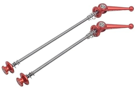 Gerrit Schnellspanner 1 Stück Titan-Spieße Ultraleicht QR 74/100/130/135 mm MTB Berg Klapp Rennrad Fahrrad Radfahren Langlebig Schnellspanner Schnellspanner Fahrrad (Color : Red Pair F74 R130)