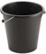 Strong Black 14 Litre Plastic 3 Gallon Bucket With Metal Handle & Pouring Spout For Home, Garden & DIY (1)