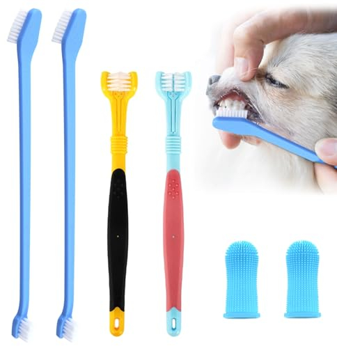 6 Stück Hundezahnbürste Zahnbürste Hund Katzenzahnbürste Für Katzen Weiches Silikon Haustier Zahnbürste Hunde Klein Hundezahnbürste Für Kleine Hunde Katze Zahnpflege Hund Zahnbürste Dog Toothbrush
