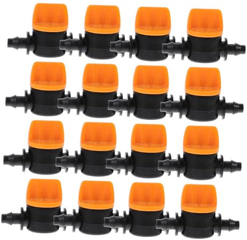 20 Pezzi Valvole Barbate Regolabili Per Irrigazione a Goccia Controllo Flusso Per Tubo Da Giardino 4Mm/7Mm Accessori Per Giardinaggio E Agricoltura