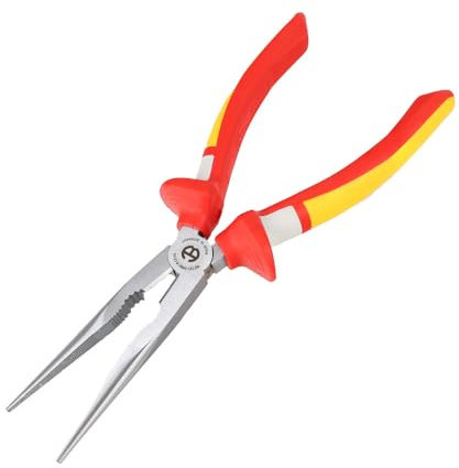 WETEC VDE - Alicates para teléfono (mango 3-K, 'WETEC', 160 mm, 2,5/1,6 (alicate telefónico, redondo, electrónico, punta de precisión, alicates largos, alicates de montaje)