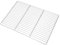 vidaXL Stainless Steel Grill Grate - 50 x 35 x 1 cm, Rectangular, Silver, Outdoor, Durable Non-Slip BBQ Griddle for Camping & Backyard