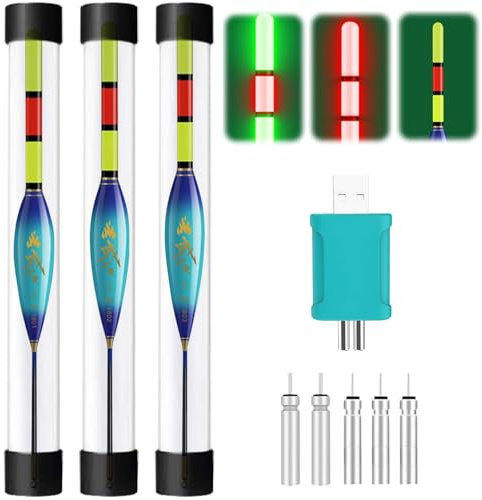 DAZZTIME Galleggianti da Pesca,3 Pezzi Accessori da Pesca,Pesca al Lago,Galleggiante da Pesca,Galleggiante Pesca Set,Bobbers da Pesca,per Diverse Specie di Pesci di Grandi Dimensioni