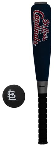 Franklin Sports St. Louis Cardinals Foam Bat & Ball Set - 21 Soft Jumbo Team Baseball Bat and Ball Team Logo - MLB Official Licensed Product