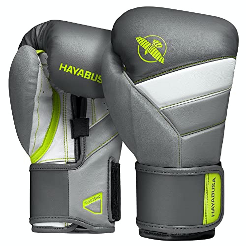 Hayabusa T3 Boxhandschuhe Boxhandschuhe Damen Herren - Kohle/Limette, 14oz