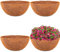 HFHOME 4Pcs 12/30.4cm Coco Coir Hanging Basket Liners, Natural Planter Liners, Thick Round Coconut Fiber Replacement for Indoor Outdoor Garden Porch Balcony