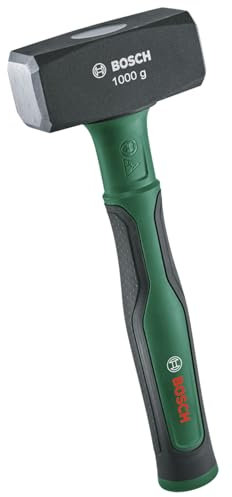 Bosch Martello a mazza da 1000 g (percussione per uso intensivo, robusto acciaio ad alto tenore di carbonio, testa simmetrica, comodo manico con impugnatura morbida e nucleo in fibra di vetro)