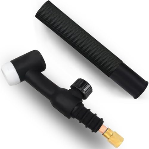 EATBALE WP-17FV la torcia per TIG Saldatura Testa Torcia Corpo Tubo/Valvola Raffreddamento ad aria 150 Ampere Testa flessibile con valvola del gas WP-17FV con Maniglia Collo Torcia Corpo Torcia