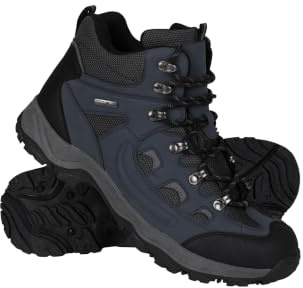 Mountain Warehouse Adventurer Mens Waterproof Hiking Boots Navy 9