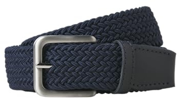 JACK & JONES Woven Belt Jacspring Ceinture tissée Noos, Blazer Bleu Marine, Numeric_90 Hommes