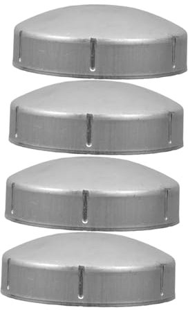 BUGUUYO 4pièces Lot De Capuchons De Poteau Extérieur Couvre-poteaux De Clôture Embout De Tube Couvercle Étanchéité Capuchon Rond Pour Garde-corps