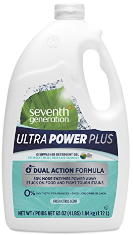 Seventh Generation Ultra Power Plus Auto Dish Gel, Fresh Citrus Scent, 65 Ounce