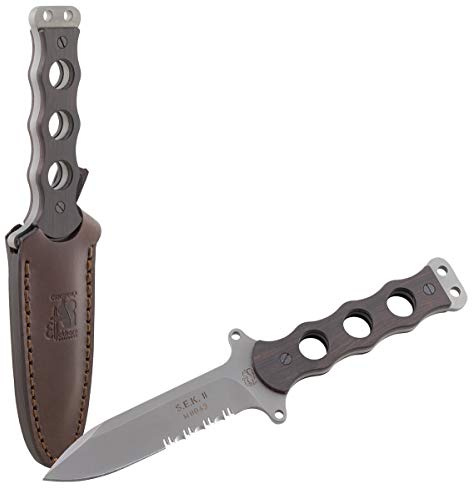 Eickhorn 825141W - Outdoormesser | SEK-II Wood Welle | Klingenlänge: 10 cm| Spear Point |Arbeitsmesser - Werkzeug - Survival - Solingen - Germany | Feststehende Klinge - Robust - rostfrei - scharf