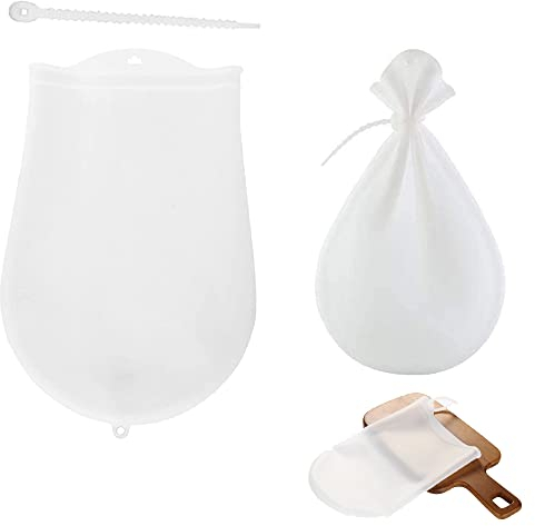 2 Stück Silikon Knetbeutel, Teigbeutel Mischbeutel, Silikon Teigbeutel, Antihaft Silikon Knetbeutel, für Brot, Gebäck, Kuchen, Kekse, Pressfleisch, Pökelfleisch, Pizza, Tortillas, Kartoffelpüree