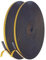 Flintronic Cinta Selladora Espuma, 1 Rollos 20M Burletes Puertas Tira de Sellado, 6mmx3mm, Espuma Burlete Adhesivo de Alta Densidad, para Anti Frío, Aislante, Ruido y Colisión(Negro)