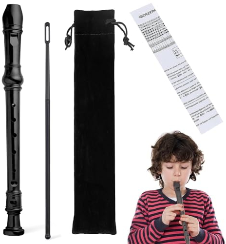 Blockflöte Flöte Kinder Soprano Recorder 8-Loch Sopran Blockflöte mit Flötenputzer Blockflöte Blockflöte Flauto Blockflöte Kinder Mit Geschenktüte Blockflöte Deutsche Griffweise für Anfänger, Kinder