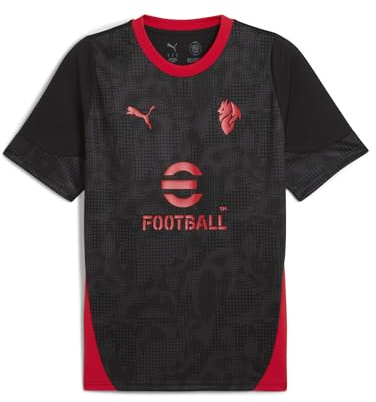 A.C. Milan - Maglia Training, Maglia Gara da Allenamento, Stagione 2025/2026, Prodotto Ufficiale, Adulto, Nero, XL