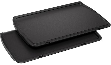 Tefal Plancha-Platten XL, kompatibel mit OptiGrill+ XL, für empfindliche Zutaten, antihaftbeschichteter Aluminium-Druckguss, Schwarz, XA729810