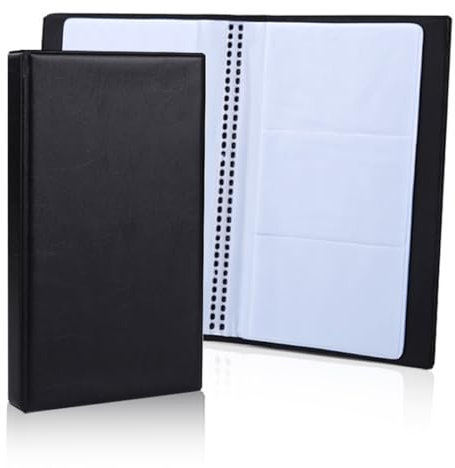 Visitenkarten aufbewahrung für 60 Karten,XURJUMI visitenkartenmappe,PU-Leder Visitenkartenmappe,Visitenkarten-Organizer, für Kundenkarten Kreditkarten Visitenkartenbuch