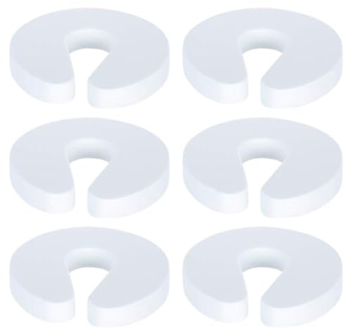 AEIOPRS 6 Pcs Tope Puerta Protector Seguridad Bebé Protectores Infantiles Espuma Clip Protector Dedos Evita Encierro de Bebés Niños y Mascotas