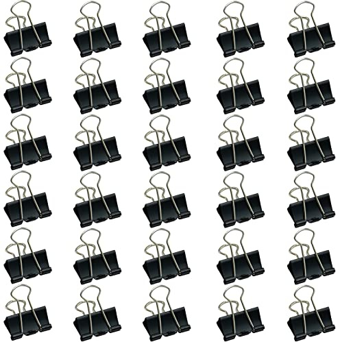 SZXMDKH 30 clip per raccoglitore, 25 mm, colore: nero