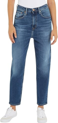 Tommy Jeans Pantalones de Mezclilla para Mujer, Mezclilla Mediana, 32W / 32L