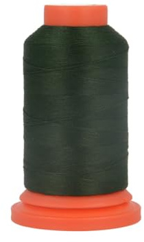 MDC Lot de 3 bobines Fil Mousse Polyester 1000m fabriqué en France pour surjeteuse Vert foncé