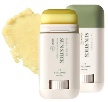 [VILLAGE 11 FACTORY] DAILY FRESH SUN STICK (20g) Koreanische Hautpflege – Sonnenstift – hellt den Teint auf – spendet Feuchtigkeit – Anti-Aging – mattiert – praktisch und einfach mitzunehmen