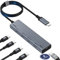 Aceele USB 3.2 Gen 2 Hub mit 4 USB-C-Anschlüssen, USB 3.2 Datenhub PD mit 60 cm Kabel, geeignet für Laptops, Desktops PC, Xbox und Mac usw