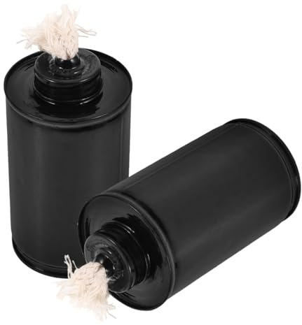 jojofuny Garden Torch Fuel Canister - Iron Replacement Fuel Tank for Outdoor Patio Torches Compatible with Standard Garden Torches Weather Resistant