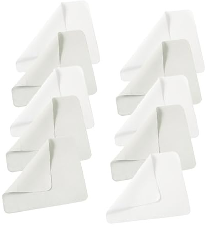 FRCOLOR Lot De 10 Chiffons De Nettoyage En Microfibres 7X6 Pouces Pour Essuie-Verres Et Lentilles Lunettes Appareils Photo Écrans Sensibles