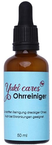 Yuki cares Ohrreiniger zur sanften Reinigung von Hundeohren - ohne Alkohol